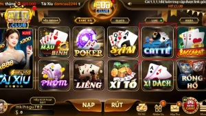 Catte tại Hitclub được phát triển với giao diện hiện đại