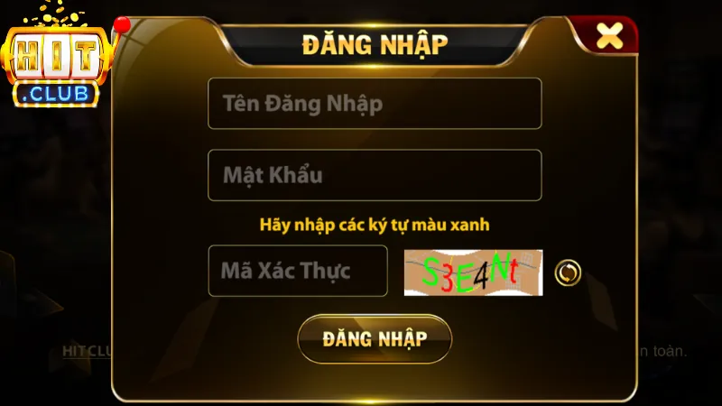 Các bước Hit club đăng nhập trên trình duyệt web