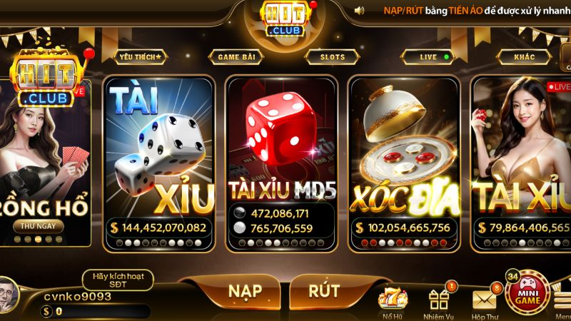Hệ thống Hitclub xây dựng trên hạ tầng máy chủ phân tán