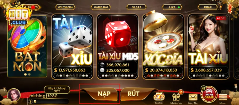 Đảm bảo kết nối ổn định khi nạp tiền Hitclub