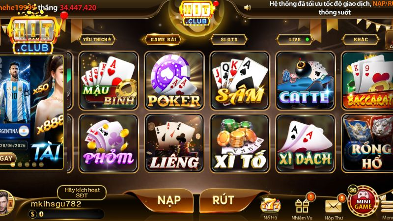 Poker Hitclub là trò chơi bài trực tuyến nổi tiếng