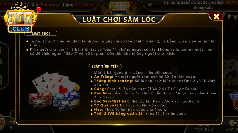 Việc tham gia Sâm Hitclub rất đơn giản