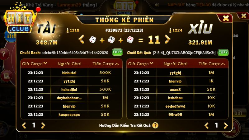 Tài Xỉu MD5 tại Hitclub tăng tính minh bạch