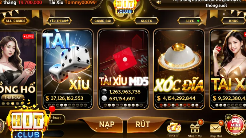 Top 3 sản phẩm đắt hàng nhất tại hitclub game