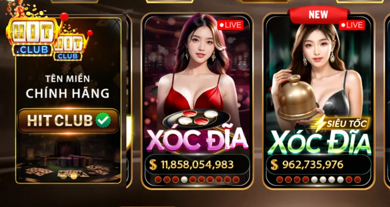 Game xóc đĩa Hitclub có giao diện độc đáo